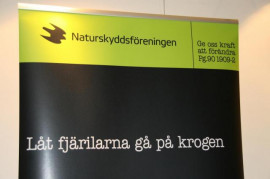 Många klubbar och föreningar fanns representerade, Naturskyddsföreningen med ett svårtolkat budskap.