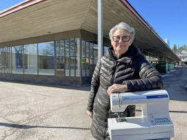 Birgitta Persson, ägare, kursledare av textilutbildningen i Storvik, Gästrikland.